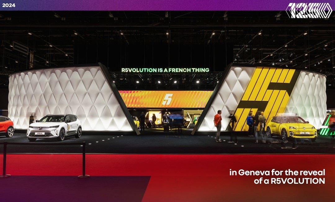 Un habillage gonflable pour le stand Renault à Genève — Renault · Genève